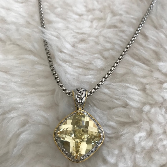 Jewelry - **SALE** Sterling Silver Chatelaine Lemon Citrine